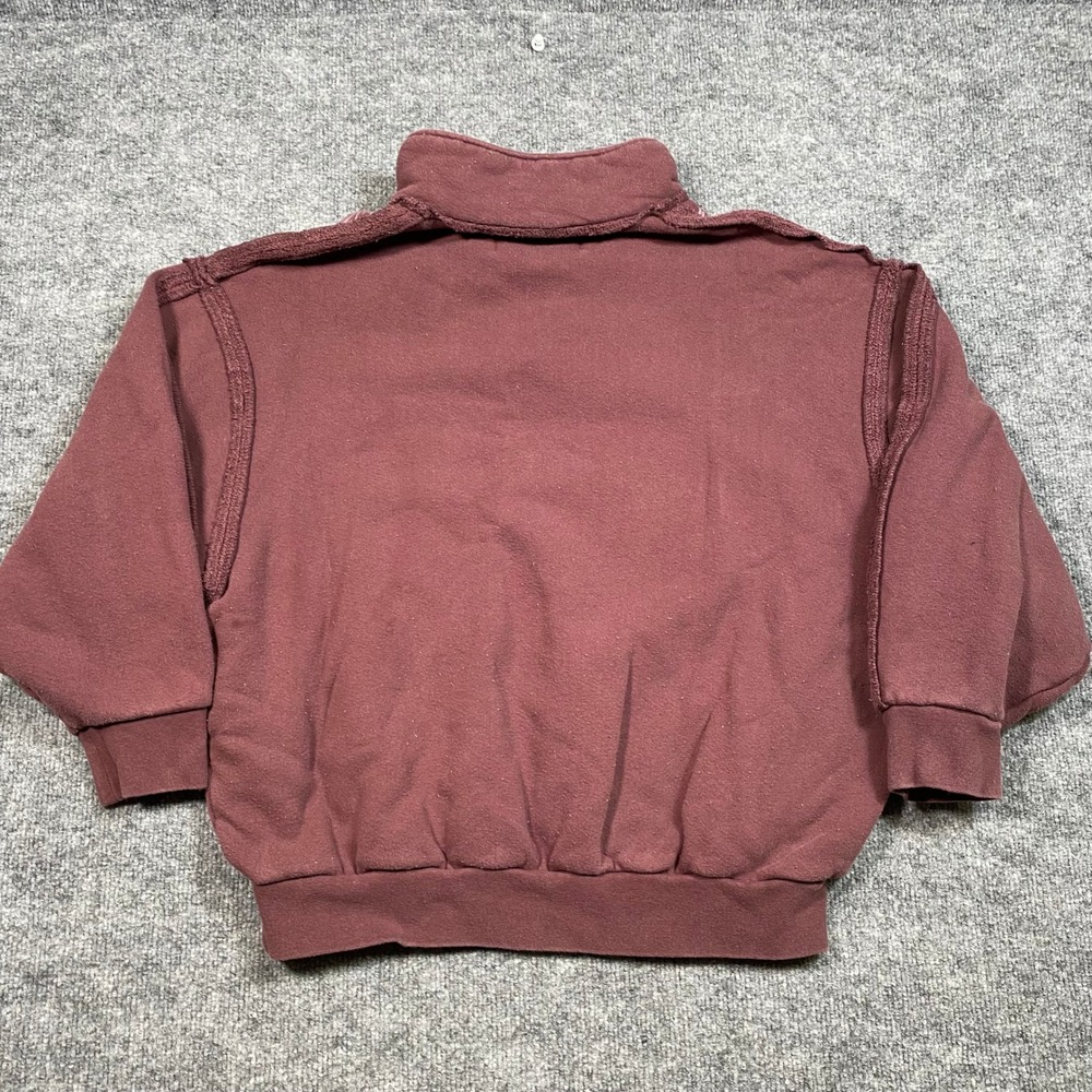 Darc Sport SHE Wolves Forever Quarter Snap Sweatshirt Maroon Burgundy Medium - Picture 2 of 8